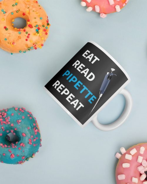Eat Read Pipet Repeat mug