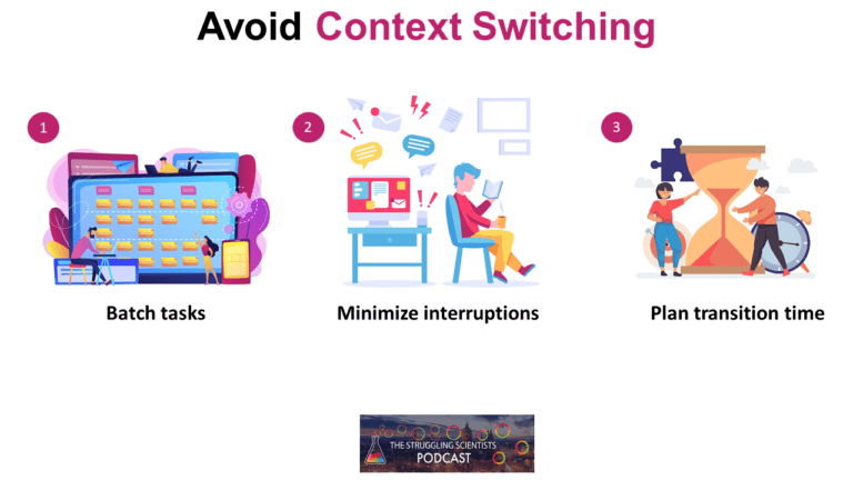 Avoiding context switching to stop procrastination